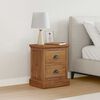 vidaXL Bedside Table Natural 40 x 30 x 50 cm Solid Teak Wood