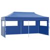 vidaXL Party Tent Folding Blue 291 x 580 x 315 cm Oxford Fabric