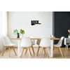 Homemania Wall Decoration Words 50x25 cm Steel Black