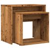 vidaXL Nesting Coffee Tables 2 pcs Old Wood Engineered Wood