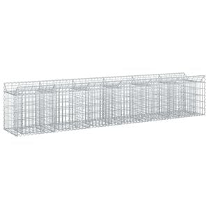 vidaXL Gabion Raised Bed 2 pcs 300 x 50 x 60 cm Galvanised Steel