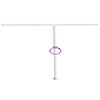vidaXL Awning Post Set White 450x245 cm Iron