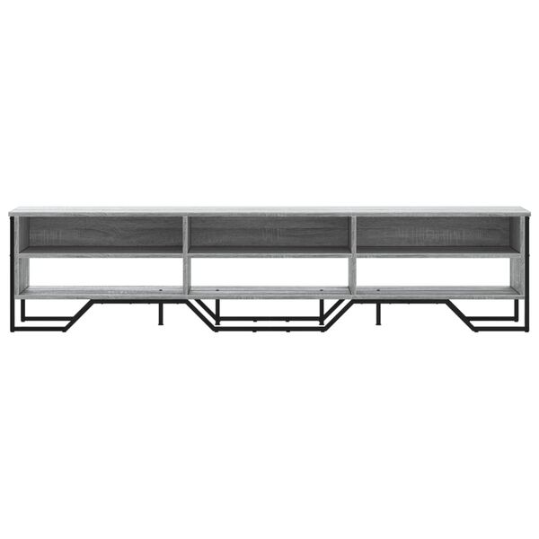 vidaXL TV Cabinet Grey Sonoma 180x34x41 cm Engineered Wood