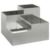 vidaXL Garden Planter Silver 100 x 100 x 60 cm Galvanised steel