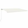 vidaXL Manual Retractable Awning 500x300 cm Cream