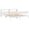 vidaXL Bed Frame without Mattress White 200x200 cm Solid Wood Pine