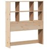 vidaXL Bookcase Bed without Mattress 90x190 cm Single Solid Wood Pine