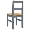 vidaXL Dining Chairs 2 pcs PANAMA Grey 40x46x90 cm Solid Wood Pine
