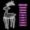 vidaXL Reindeer Christmas Decoration with Mesh 306 LEDs 60x24x89cm