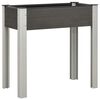 vidaXL Raised Bed | Grey | Wood-plastic composite, steel, aluminium | Medium