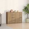 vidaXL Sideboard 2 pcs Artisan Oak 60 x 31 x 84 cm Engineered Wood