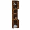 vidaXL Bathroom Cabinet Smoked Oak 30x30x190 cm Engineered Wood