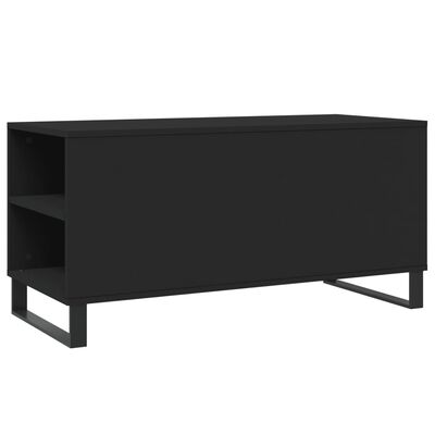 vidaXL Coffee Table Black 102x44.5x50 cm Engineered Wood