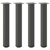 vidaXL Console Table Legs 4 pcs Anthracite 72-74 cm Steel