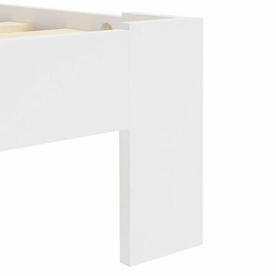 vidaXL Bed Frame White Solid Pine Wood 180x200 cm 6FT Super King