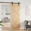 vidaXL Door NARVIK Natural 80 x 210 cm Solid Pine Wood