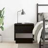 vidaXL Nightstand Black Oak 45 x 34 x 44 cm Engineered Wood