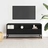 vidaXL TV Cabinet Black 100x34.5x40 cm Engineered Wood and Metal
