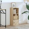 vidaXL Bookcase Sonoma Oak 31x24x77 cm Engineered Wood