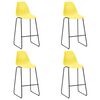 vidaXL 5 Piece Bar Set Plastic Yellow