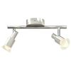 vidaXL Ceiling Spotlight with Spotlights Nickel 25.5 x 8 x 11 cm Steel