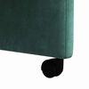 vidaXL Dining Chairs with Wheels 2 pcs Dark green 58 x 65 x 98 cm