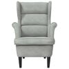 vidaXL Armchair Light Grey 92 x 71 x 91 cm Velvet