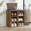 vidaXL Shoe Cabinet Smoked Oak 52.5x30x50 cm
