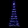 vidaXL LED Christmas Tree with 290 LEDs Blue 100 x 100 x 250 cm Metal