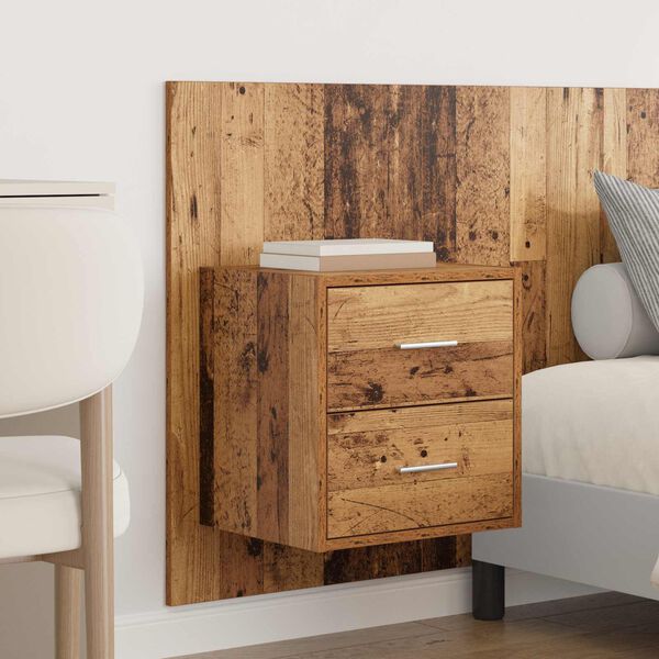 vidaXL Headboard with Cabinet 3 pcs Old Wood Engineered Wood