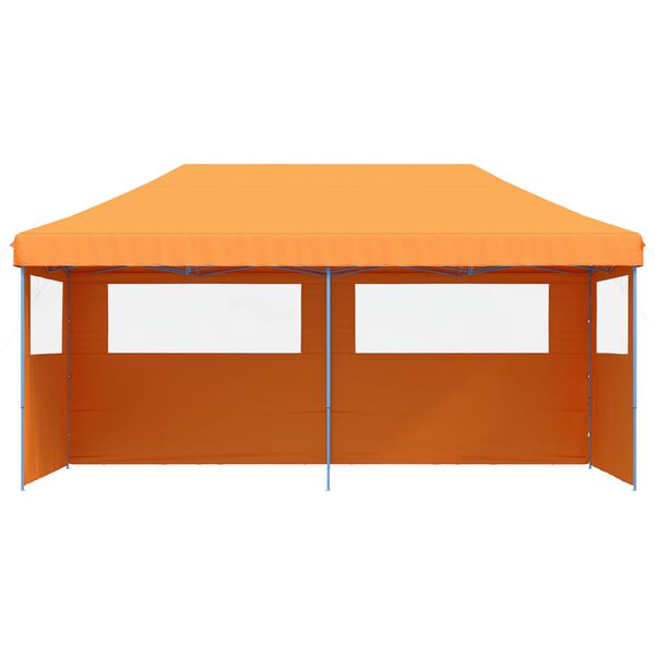 vidaXL Party Tent Folding Orange 292 x 580 x 315 cm Oxford Fabric