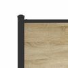vidaXL Metal Bed Frame without Mattress Sonoma Oak 100x190 cm