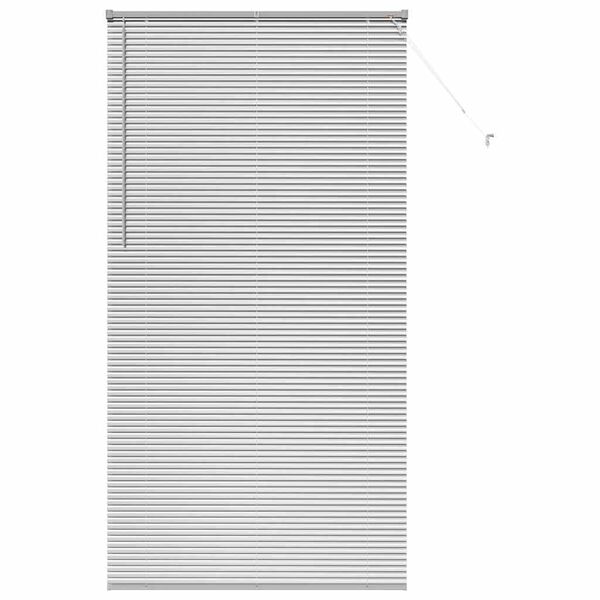 vidaXL Venetian Blinds Height Adjustable Silver 220 x 110 cm Aluminium