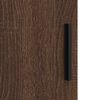 vidaXL Bathroom Cabinet with Drawer Brown Oak 30 x 35 x 80 cm