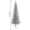 vidaXL Slim Christmas Tree Silver 150 cm