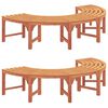 vidaXL Tree Bench 2 pcs Natural 160 x 80 x 45cm Solid Eucalyptus Wood