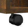 vidaXL Rolling Cabinet Smoked Oak 60x53x72 cm Engineered Wood
