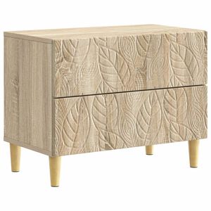 vidaXL Bedside Table Sonoma Oak 62 x 34.5 x 48 cm Engineered Wood