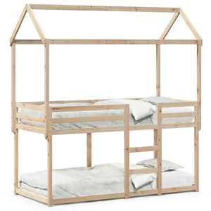 vidaXL Bunk Bed without Mattress 90x200 cm Solid Wood Pine