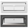 vidaXL Basement Window RISOR 90 x 40 cm PVC and Glass Anthracite