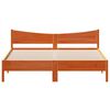 vidaXL Bed Frame without Mattress Wax Brown 180x200 cm Super King Solid Wood Pine