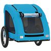 vidaXL Pet Bike Trailer Blue Oxford Fabric and Iron