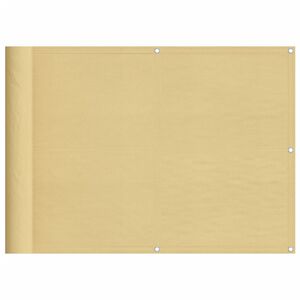 vidaXL Balcony Screen Sand 75x300 cm 100% Polyester Oxford