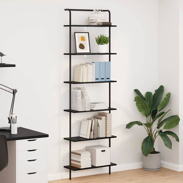 vidaXL Bookshelf Black Oak 60 x 24 x 203 cm Engineered wood