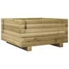 vidaXL Garden Planter 50x50x26.5 cm Impregnated Wood Pine