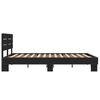 vidaXL Bed Frame without Mattress Black 135x190 cm Double