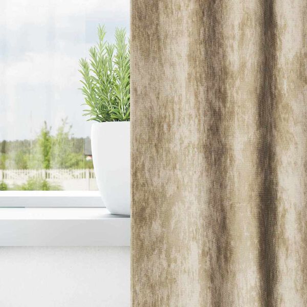 vidaXL Velvet Curtains with Curtains 2 pcs Cream 140 x 140 cm Velvet