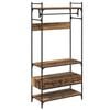 vidaXL Wardrobe with Shelf Old wood 89 x 39 x 184.5 cm Engineered wood
