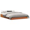 vidaXL Bed Frame without Mattress Wax Brown 140x200 cm Solid Wood Pine
