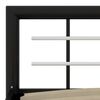 vidaXL Bed Frame without Mattress Black and White Metal 180x200 cm Super King